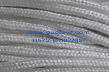 Texturized fiberglass rope, fire rope seal